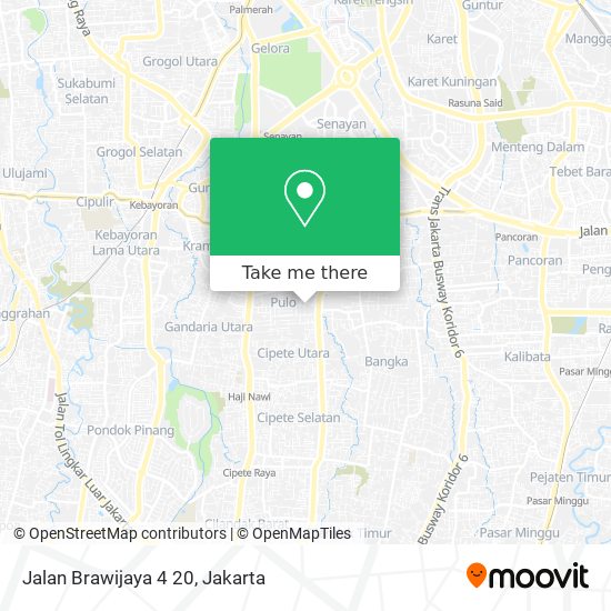 Jalan Brawijaya 4 20 map