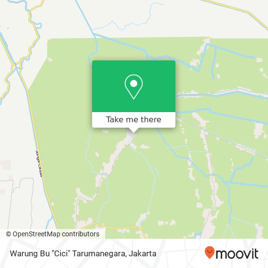 Warung Bu "Cici" Tarumanegara, Sukawangi map