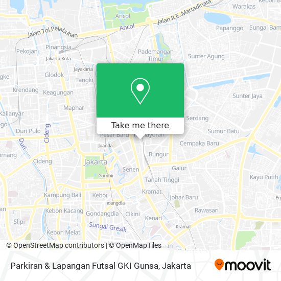 Parkiran & Lapangan Futsal GKI Gunsa map