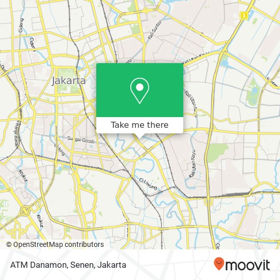 ATM Danamon, Senen map