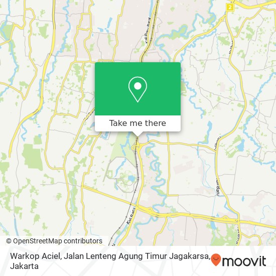 Warkop Aciel, Jalan Lenteng Agung Timur Jagakarsa map