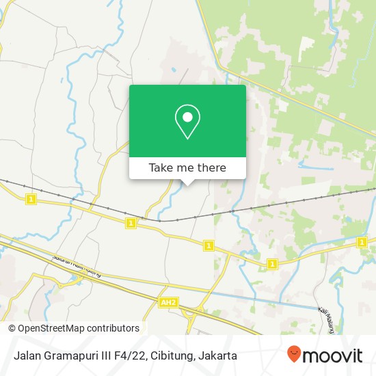 Jalan Gramapuri III F4 / 22, Cibitung map