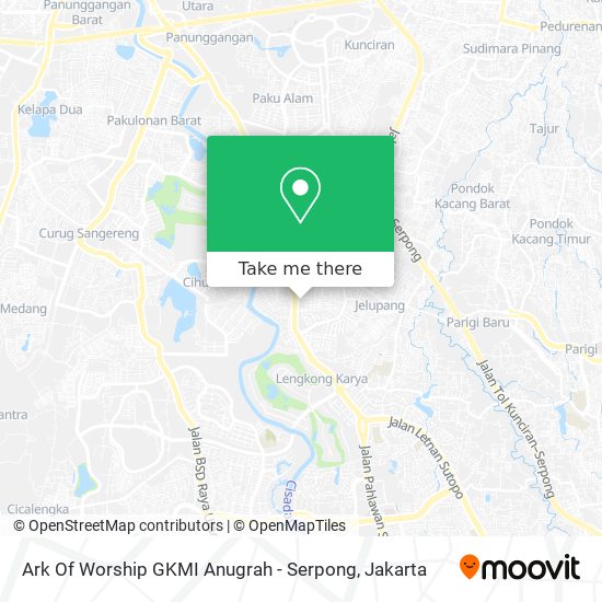Ark Of Worship GKMI Anugrah - Serpong map