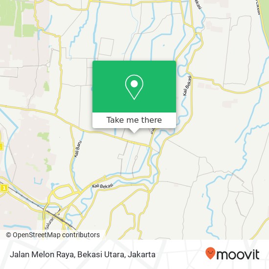 Jalan Melon Raya, Bekasi Utara map