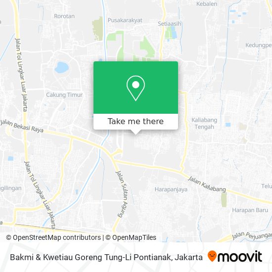 Bakmi & Kwetiau Goreng Tung-Li Pontianak map