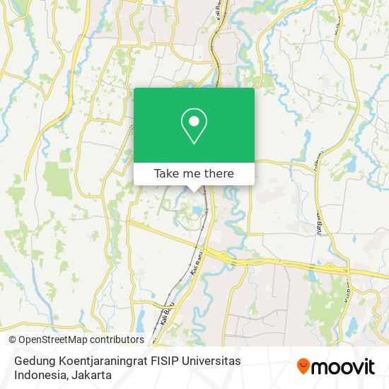 Gedung Koentjaraningrat FISIP Universitas Indonesia map