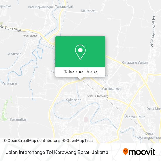 Jalan Interchange Tol Karawang Barat map