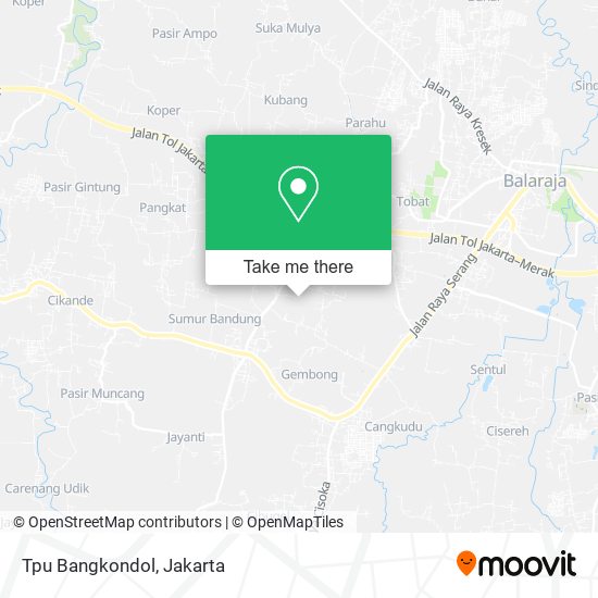 Tpu Bangkondol, Balaraja map