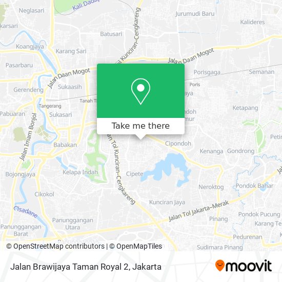 Jalan Brawijaya Taman Royal 2 map