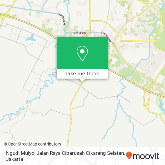 Ngudi Mulyo, Jalan Raya Cibarusah Cikarang Selatan map