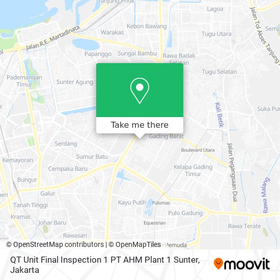 QT Unit Final Inspection 1 PT AHM Plant 1 Sunter map