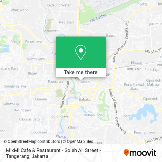 MixMi Cafe & Restaurant - Soleh Ali Street - Tangerang map