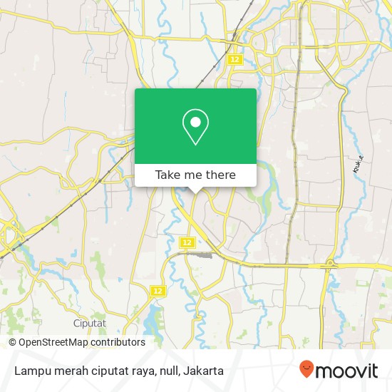 Lampu merah ciputat raya, null map