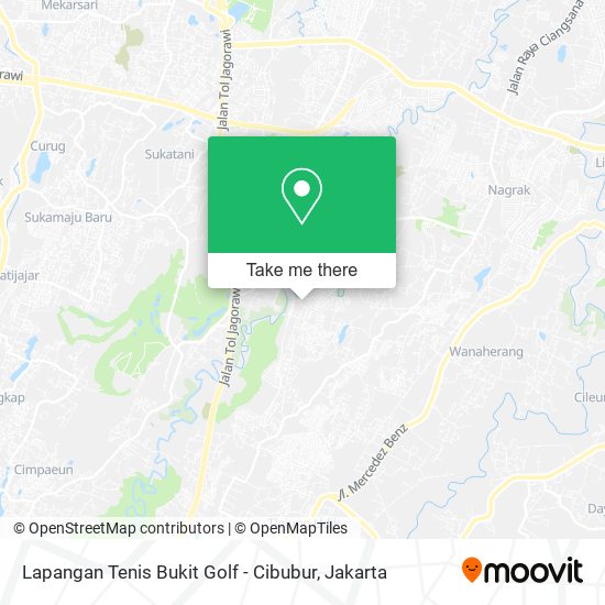 Lapangan Tenis Bukit Golf - Cibubur map