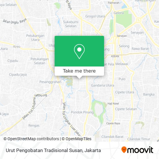 Urut Pengobatan Tradisional Susan map