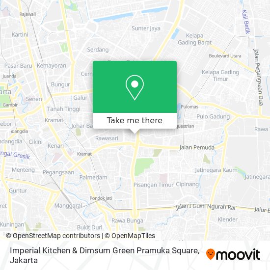 Imperial Kitchen & Dimsum Green Pramuka Square map