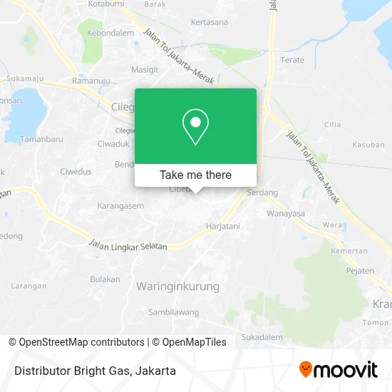 Distributor Bright Gas map