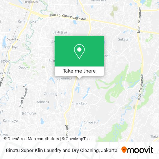 Binatu Super Klin Laundry and Dry Cleaning map