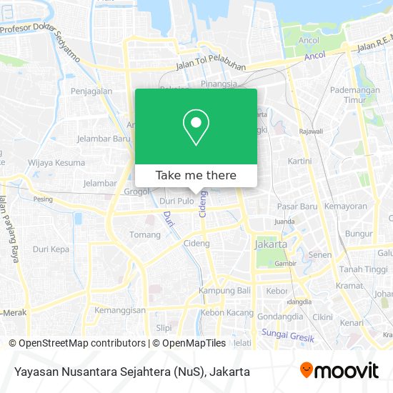 Yayasan Nusantara Sejahtera (NuS) map