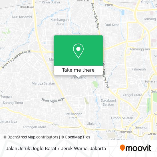 Jalan Jeruk Joglo Barat / Jeruk Warna map
