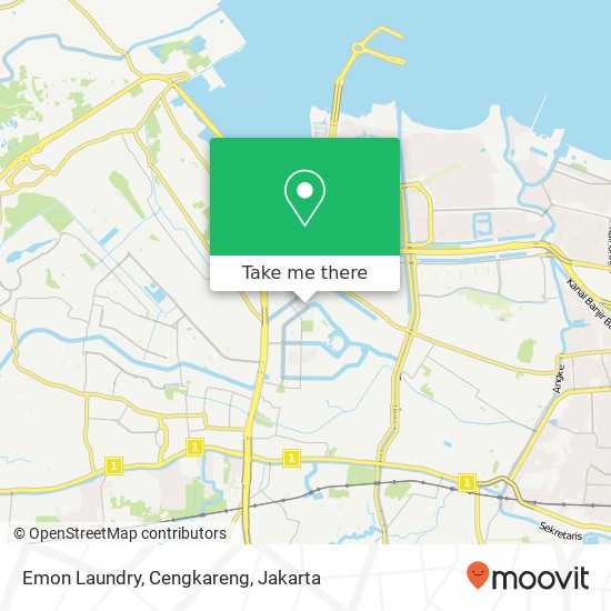 Emon Laundry, Cengkareng map