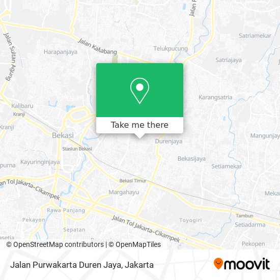 Jalan Purwakarta Duren Jaya map