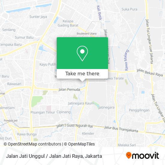 Jalan Jati Unggul / Jalan Jati Raya map