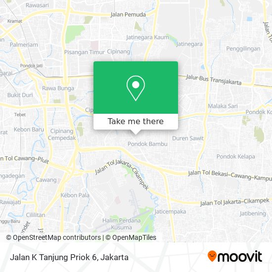 Jalan K Tanjung Priok 6 map