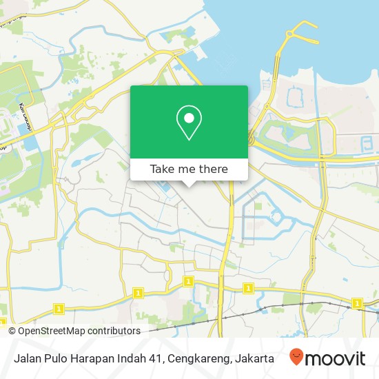 Jalan Pulo Harapan Indah 41, Cengkareng map