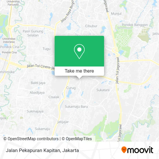 Jalan Pekapuran Kapitan map