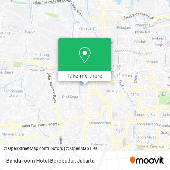 Banda room Hotel Borobudur map