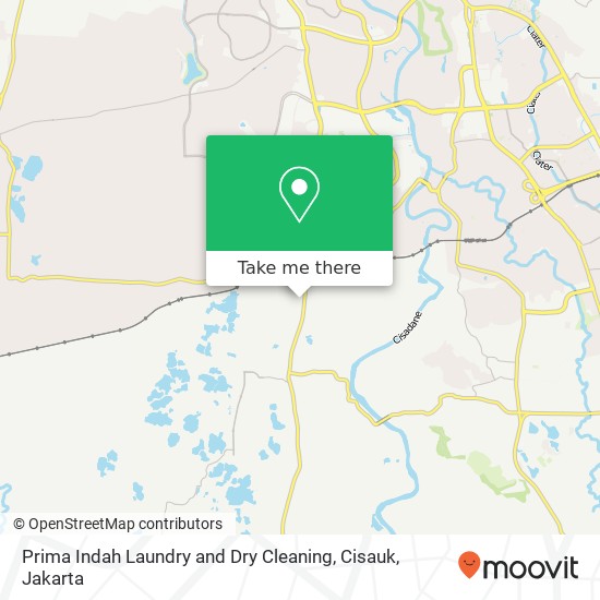 Prima Indah Laundry and Dry Cleaning, Cisauk map
