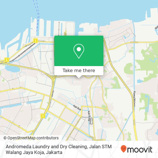 Andromeda Laundry and Dry Cleaning, Jalan STM Walang Jaya Koja map