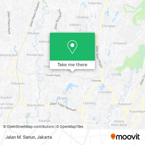 Jalan M. Sanun map