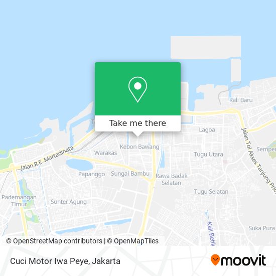 Cuci Motor Iwa Peye map