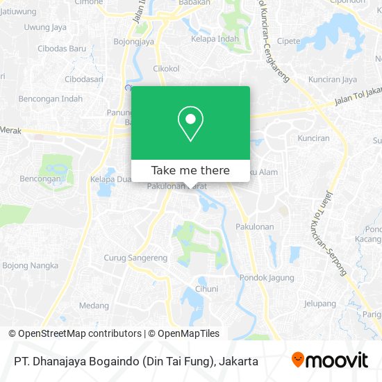 PT. Dhanajaya Bogaindo (Din Tai Fung) map