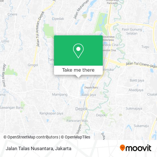 Jalan Talas Nusantara map