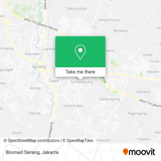 Biomed Serang, Cipare map