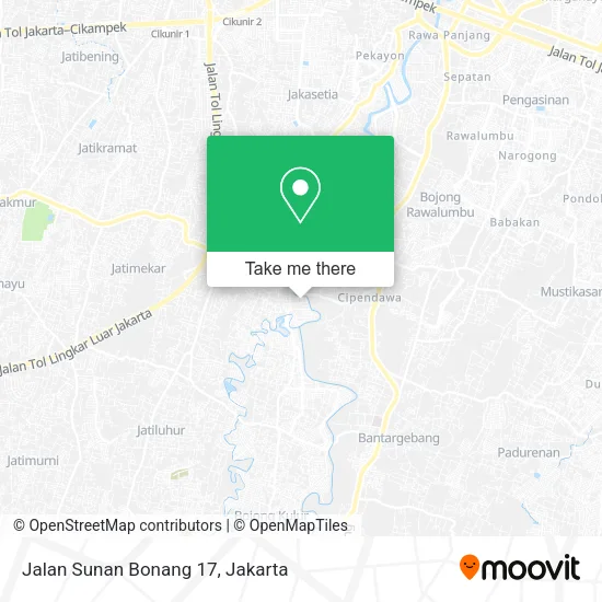 Jalan Sunan Bonang 17 map