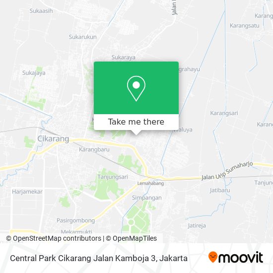 Central Park Cikarang Jalan Kamboja 3 map