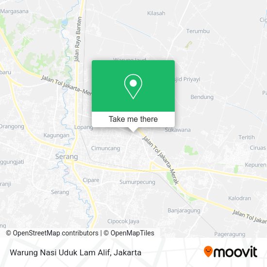 Warung Nasi Uduk Lam Alif, Jalan Warung Jaud map