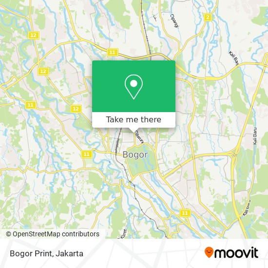 Bogor Print map
