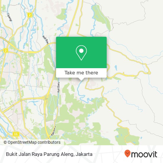 Bukit Jalan Raya Parung Aleng, Babakan Madang map