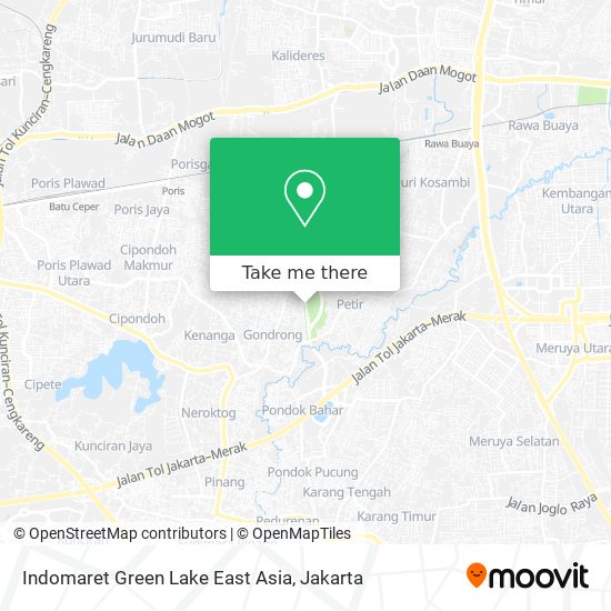 Indomaret Green Lake East Asia map