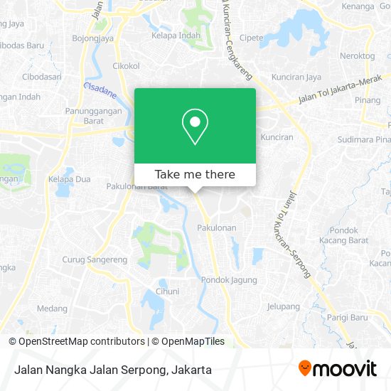 Jalan Nangka Jalan Serpong map