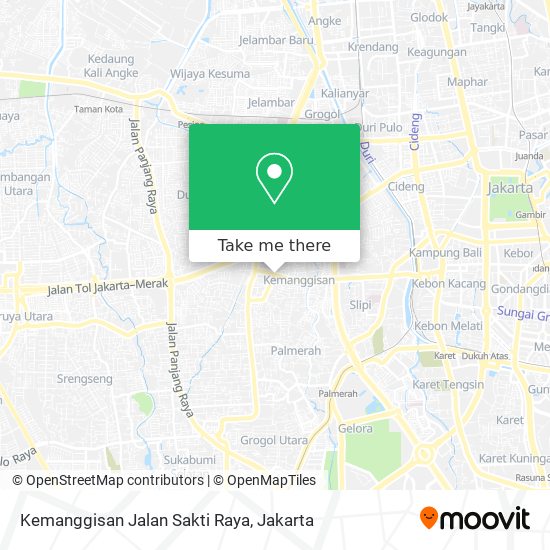 Kemanggisan Jalan Sakti Raya map