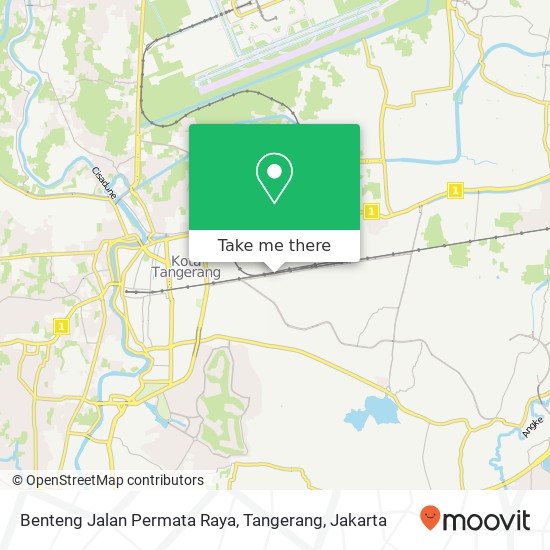 Benteng Jalan Permata Raya, Tangerang map