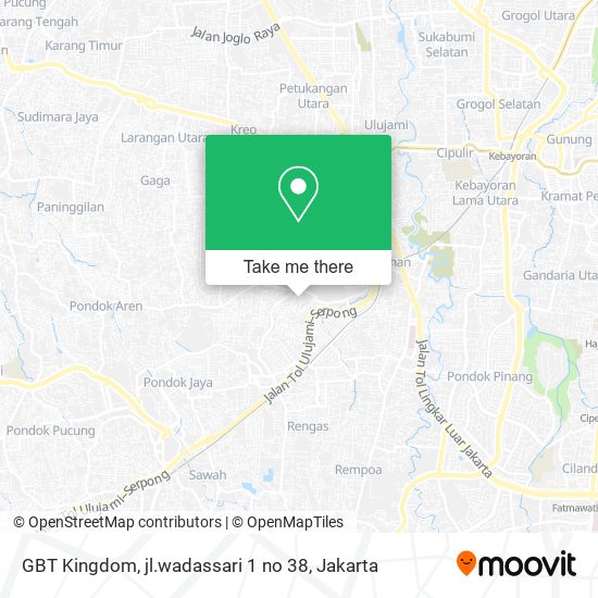 GBT Kingdom, jl.wadassari 1 no 38 map