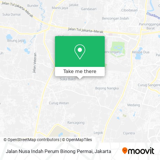 Jalan Nusa Indah Perum Binong Permai map