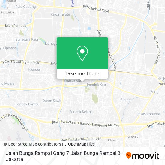 Jalan Bunga Rampai Gang 7 Jalan Bunga Rampai 3 map